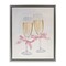 Stupell Industries Chic Bow Champagne Glasses Floating Frame Design by Arlington Prints